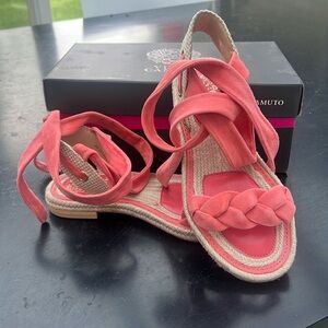 Vince Camuto Pink Espadrille Sandals 6